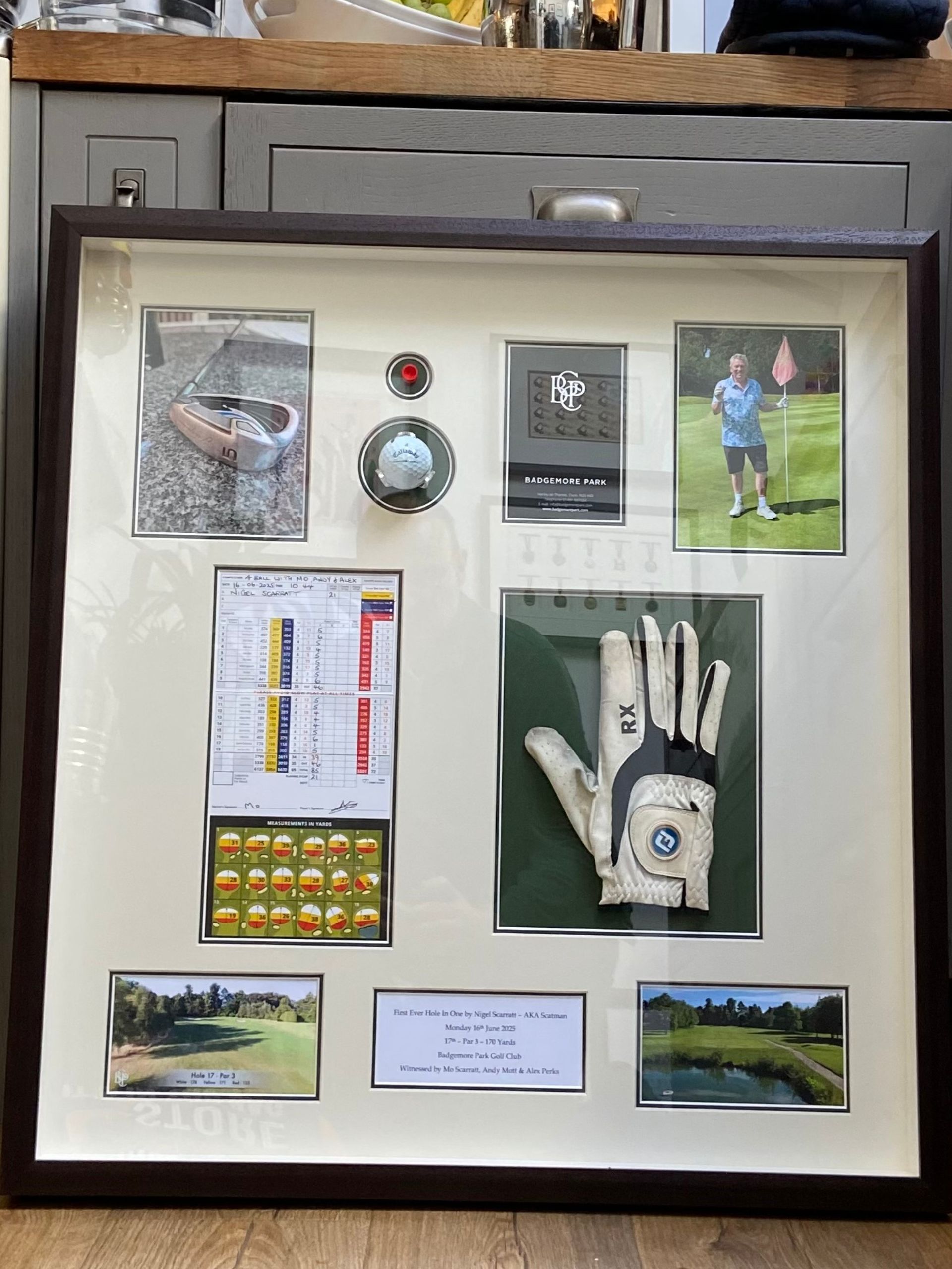 Framed by Mark - personalised sports frame