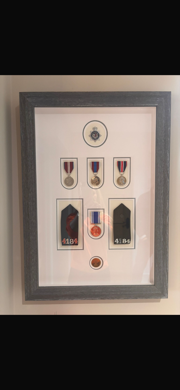 Framed By Mark Medals